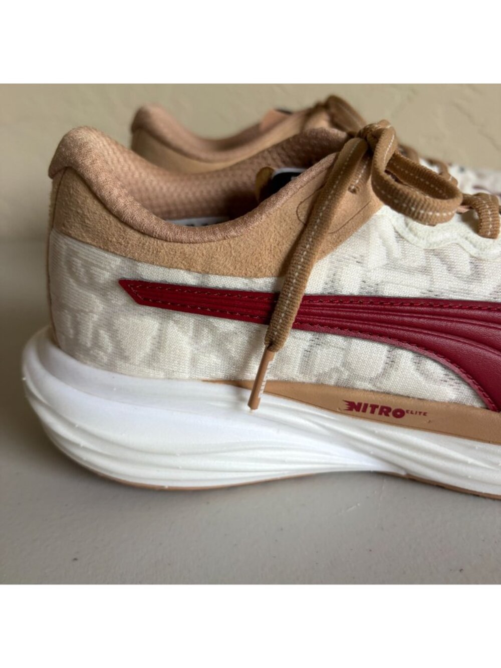 Puma x Ciele Deviate Nitro 2 Dusty Tan Red Athletic Running Shoes Men's US 8 - Picture 3 of 9